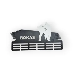 Medinė medalių kabykla Karate