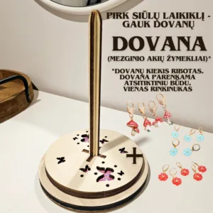 Medinis siūlų babinų laikiklis Drugeliai + DOVANA