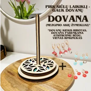 Medinis siūlų babinų laikiklis Mandala + DOVANA